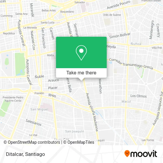 Ditalcar map