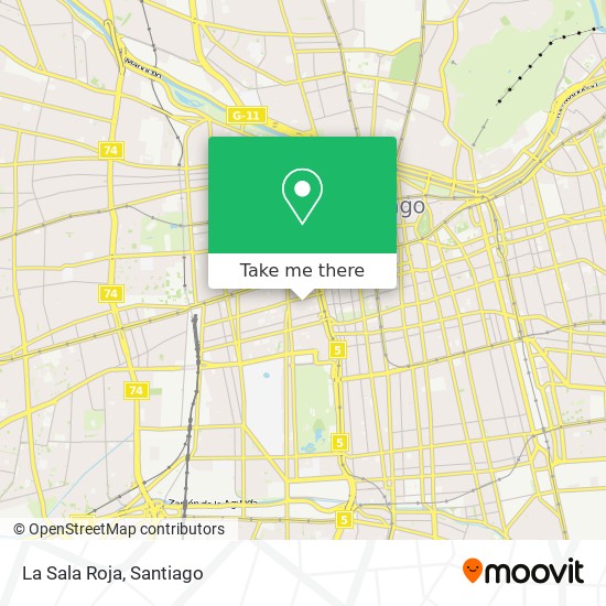La Sala Roja map