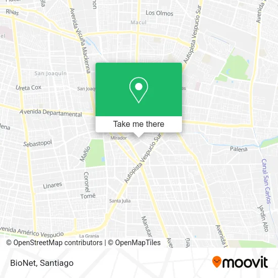 BioNet map