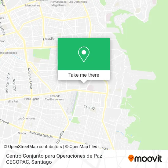 Centro Conjunto para Operaciones de Paz - CECOPAC map
