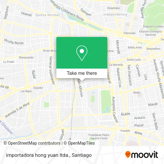 importadora hong yuan ltda. map