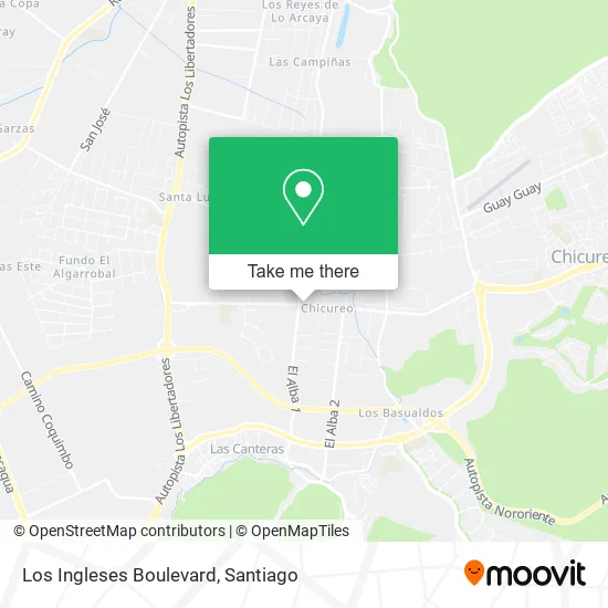 Los Ingleses Boulevard map