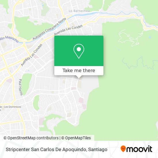 Stripcenter San Carlos De Apoquindo map