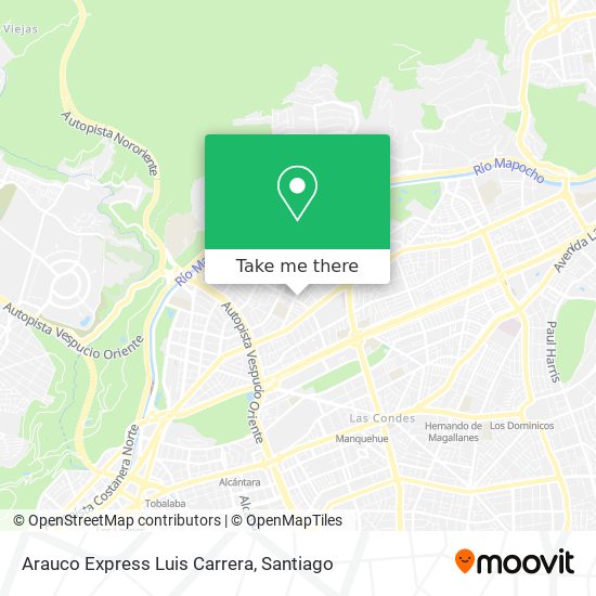 Arauco Express Luis Carrera map