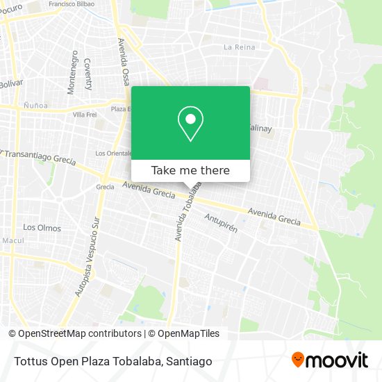 Tottus Open Plaza Tobalaba map