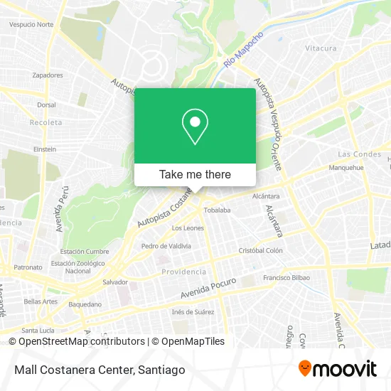 Mall Costanera Center map