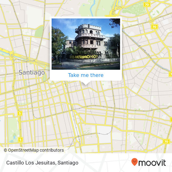 Castillo Los Jesuitas map