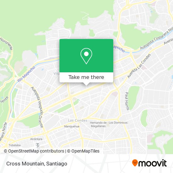 Mapa de Cross Mountain
