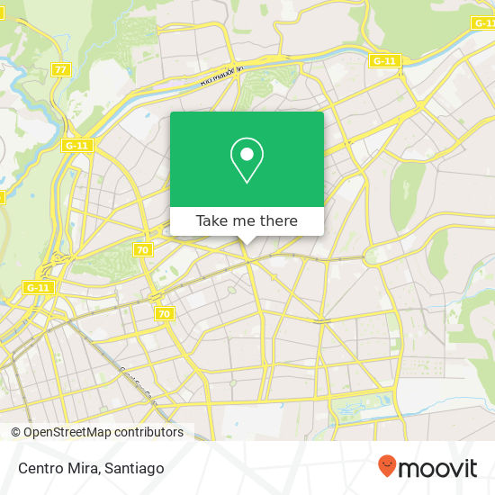 Centro Mira map