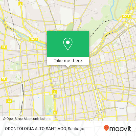 Mapa de ODONTOLOGIA ALTO SANTIAGO