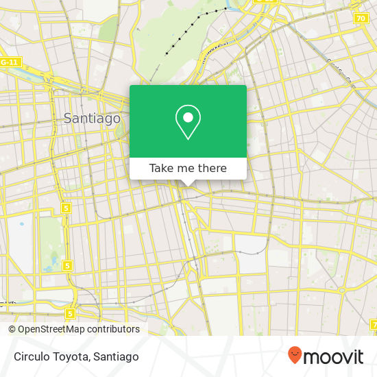 Circulo Toyota map