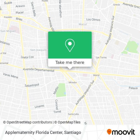 Applematernity Florida Center map