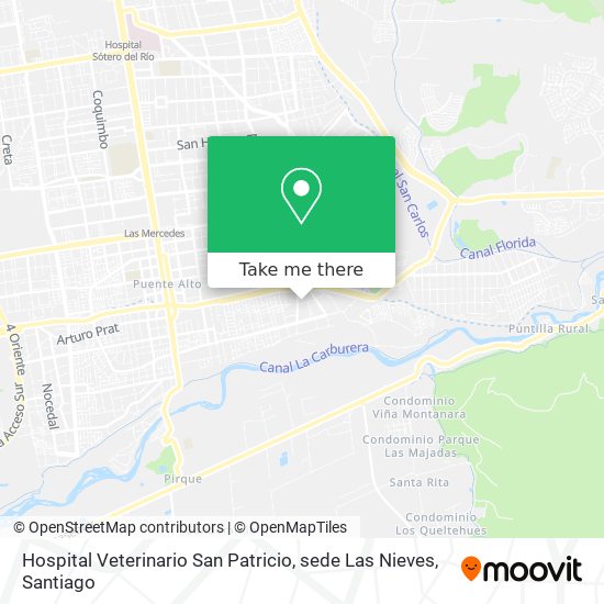 Hospital Veterinario San Patricio, sede Las Nieves map
