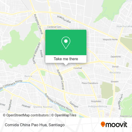 Comida China Pao Hua map