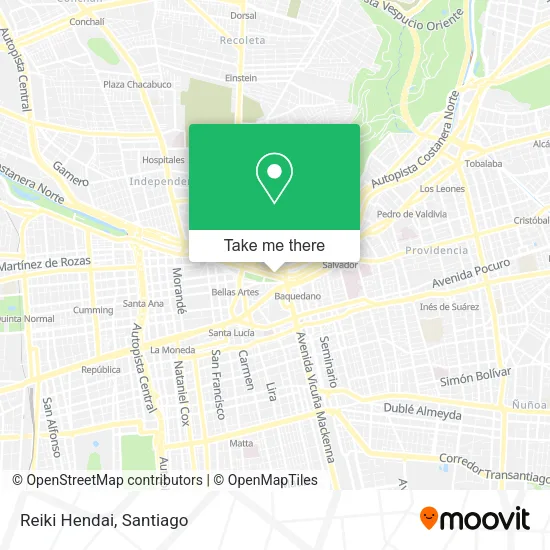 Reiki Hendai map