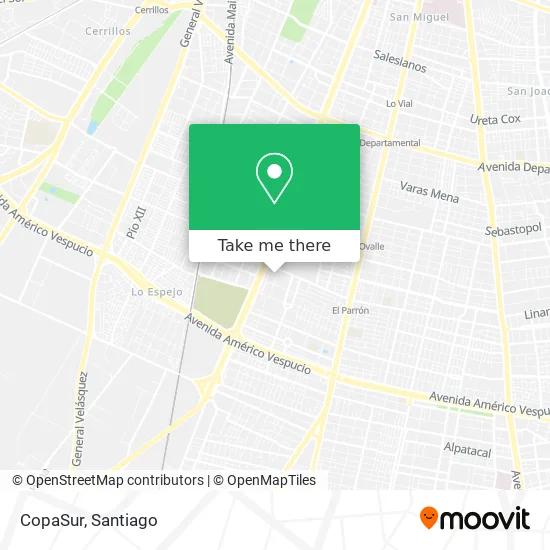 CopaSur map