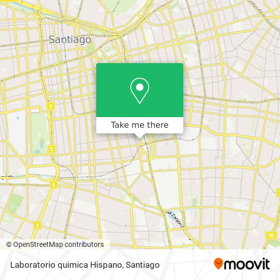 Laboratorio quimica Hispano map