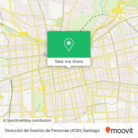 Mapa de Dirección de Gestión de Personas UCSH