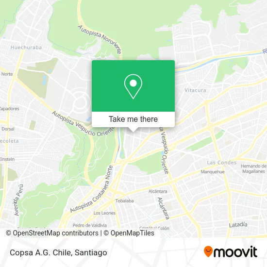 Copsa A.G. Chile map