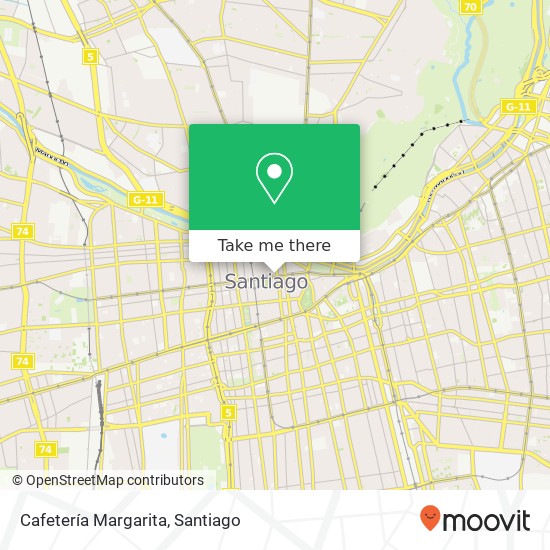 Mapa de Cafetería Margarita