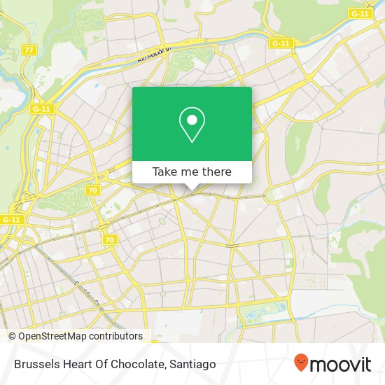 Brussels Heart Of Chocolate map