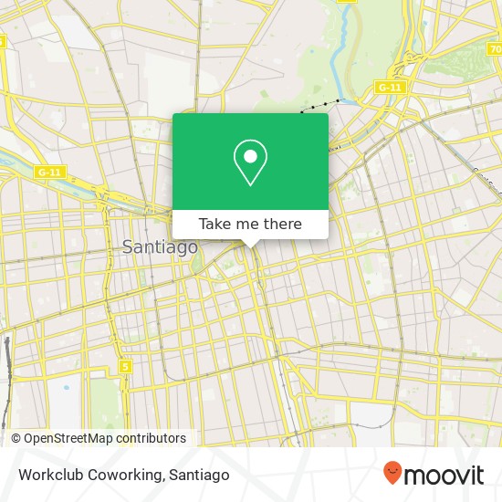 Mapa de Workclub Coworking