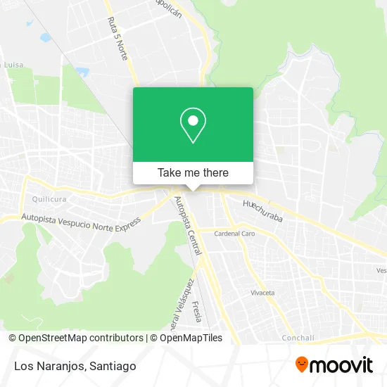 Los Naranjos map