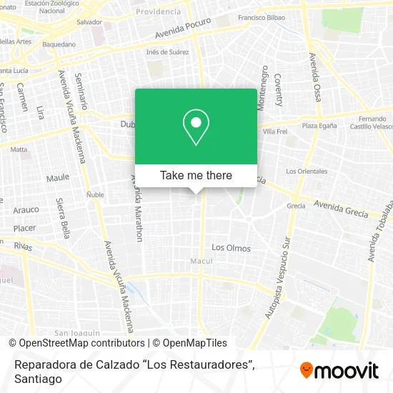 Reparadora de Calzado “Los Restauradores” map