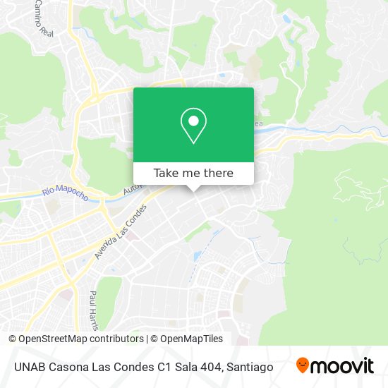 UNAB Casona Las Condes C1 Sala 404 map