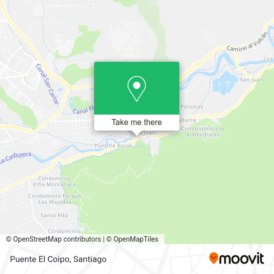 Puente El Coipo map