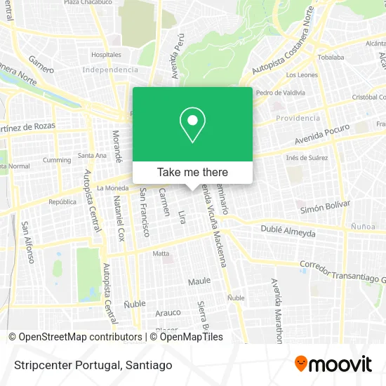 Stripcenter Portugal map
