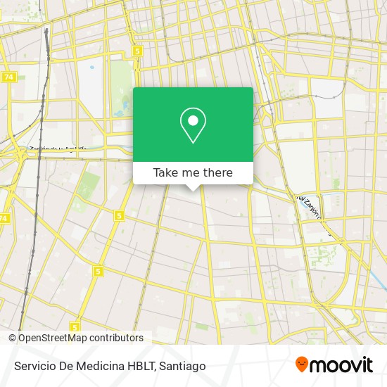 Servicio De Medicina HBLT map