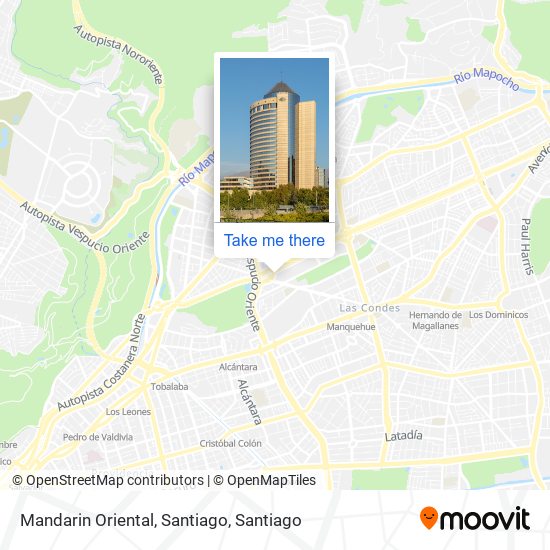 Mapa de Mandarin Oriental, Santiago