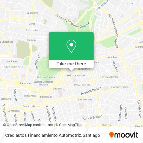 Crediautos Financiamiento Automotriz map