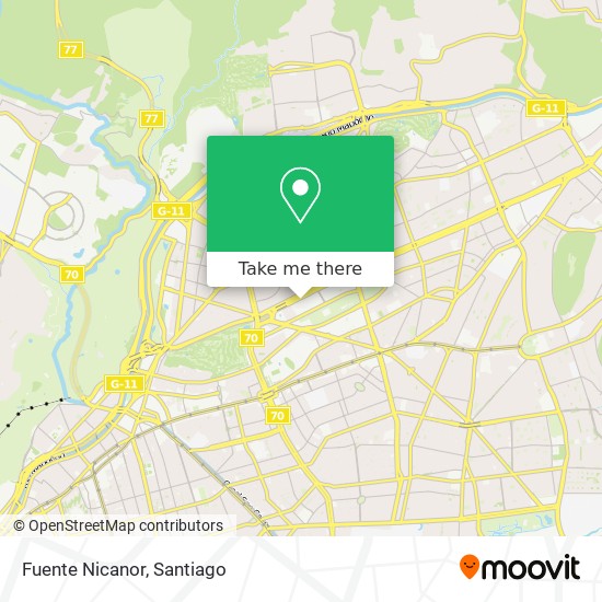 Fuente Nicanor map