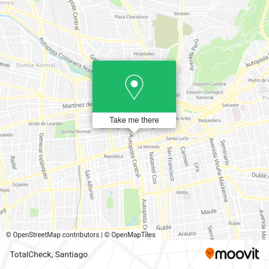 TotalCheck map