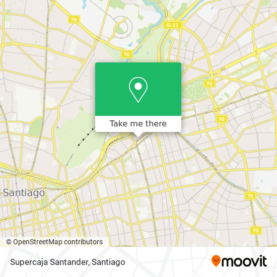 Supercaja Santander map