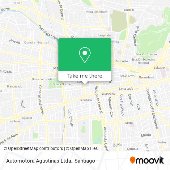 Automotora Agustinas Ltda. map