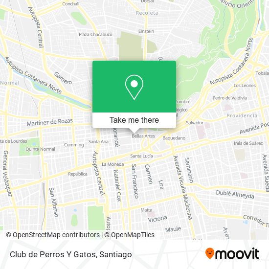 Mapa de Club de Perros Y Gatos