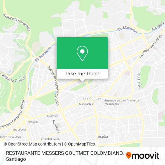RESTAURANTE MESSERS  GOUTMET COLOMBIANO map