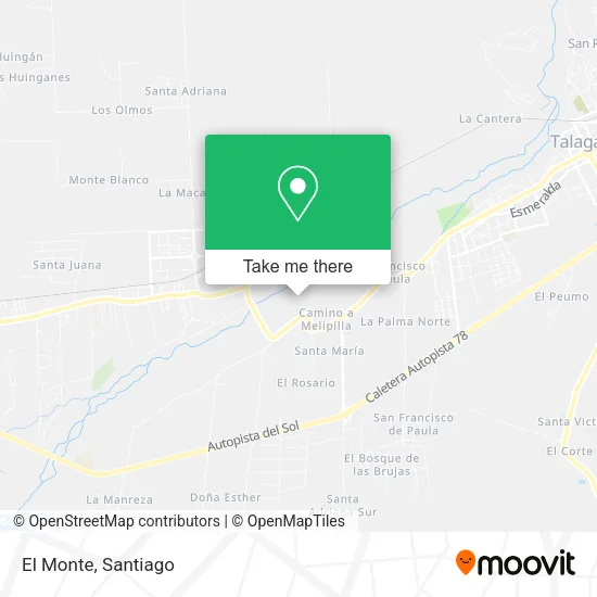 Mapa de El Monte
