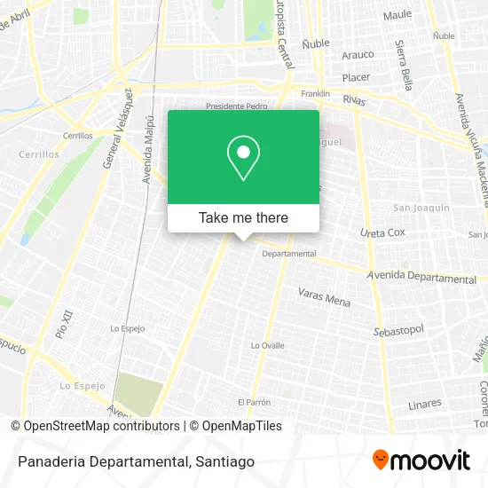 Panaderia Departamental map