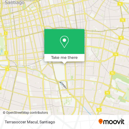 Mapa de Terrasoccer Macul