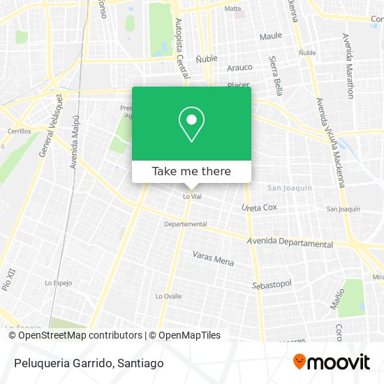 Mapa de Peluqueria Garrido