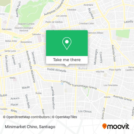 Minimarket Chino map