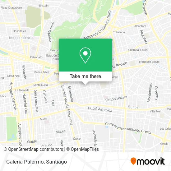 Galeria Palermo map