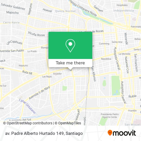 av. Padre Alberto Hurtado 149 map