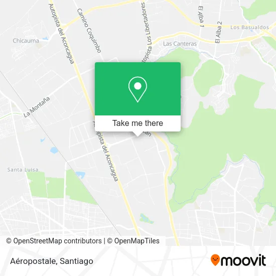 Aéropostale map