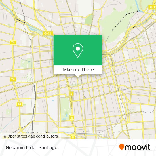 Gecamin Ltda. map