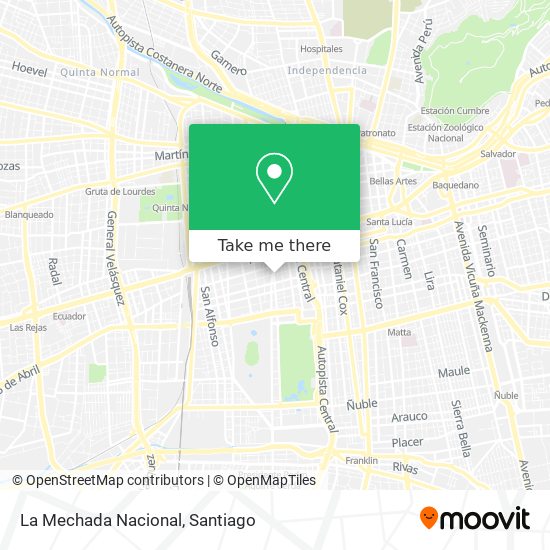 Mapa de La Mechada Nacional